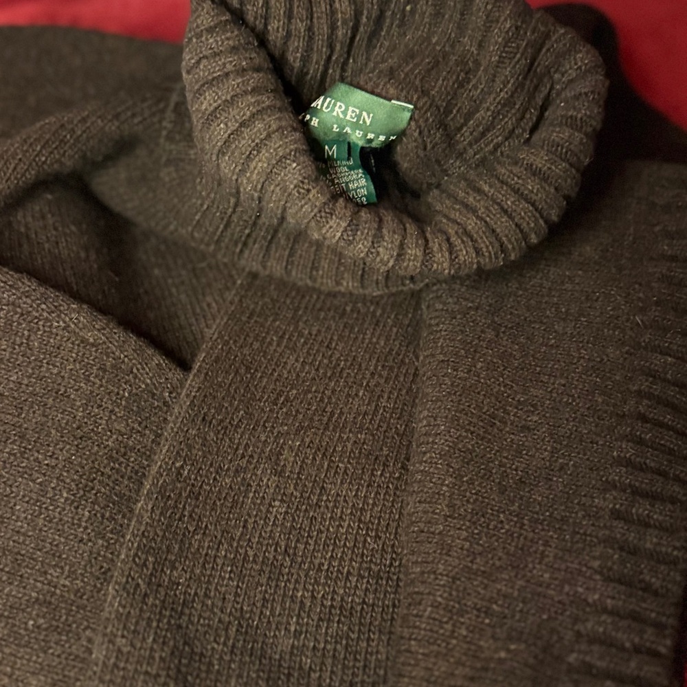 Ralph Lauren Brown Cowl Neck Sweater